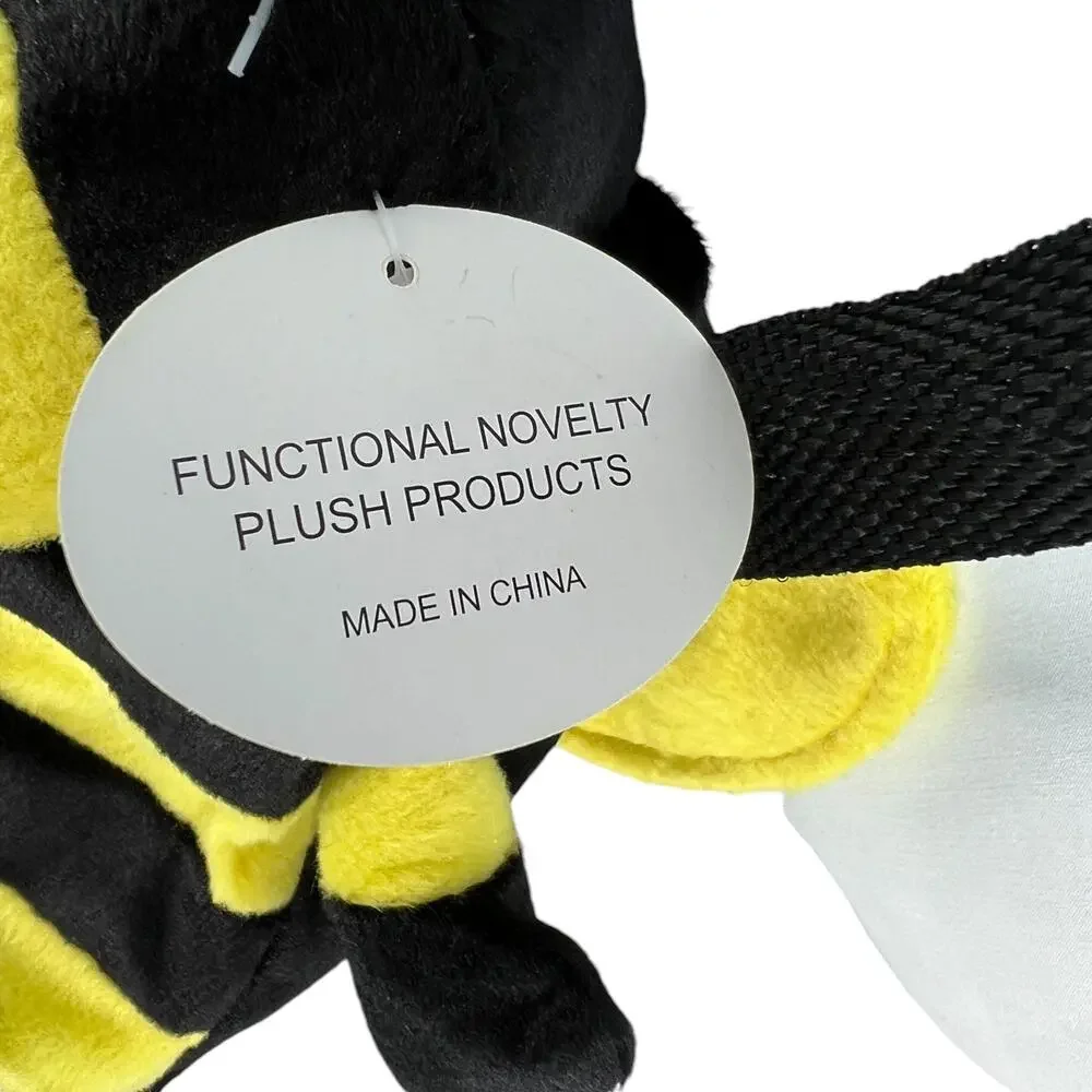 BumbleBee Plush Kids Crossbody Drink Water Bottle Holder Carrier Sling 13